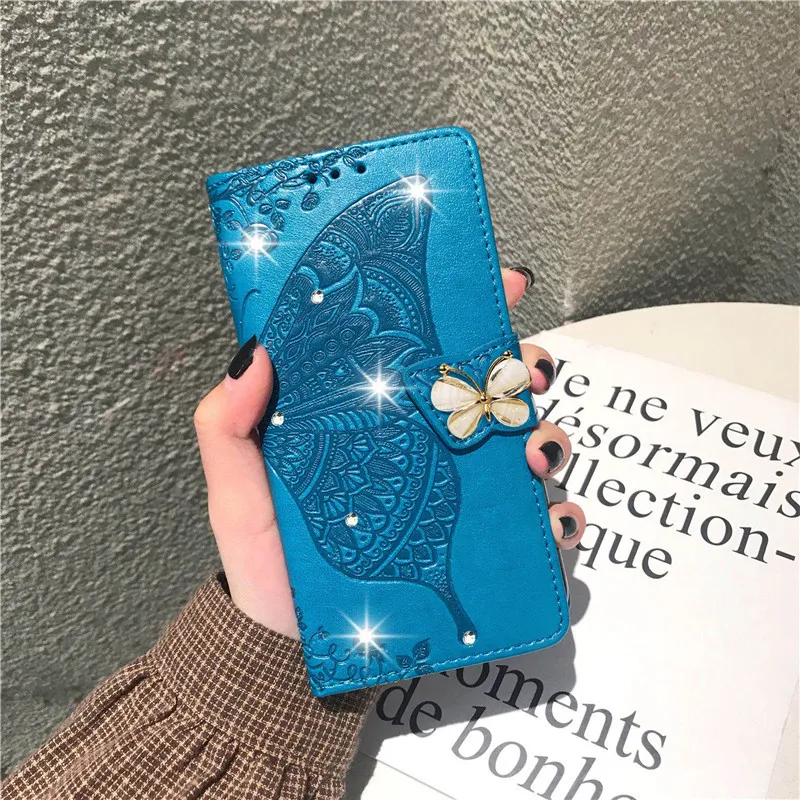 Odwróć Motyl Wymchnięcie Wallet Case dla Redmi 10 9A 9C 9T 9 8 8A Uwaga 10Pro Max dla Xiaomi MI Poco F3 GT X3 NFC M3 Pro