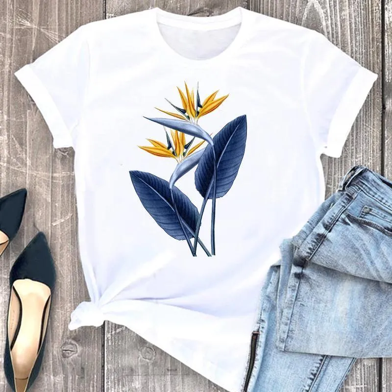 Frauen Kleidung Blume Nette 90er Jahre Trend Cartoon Mode Kurzarm Sommer Print T-shirt Weibliche T Top Grafik T-shirt 220615