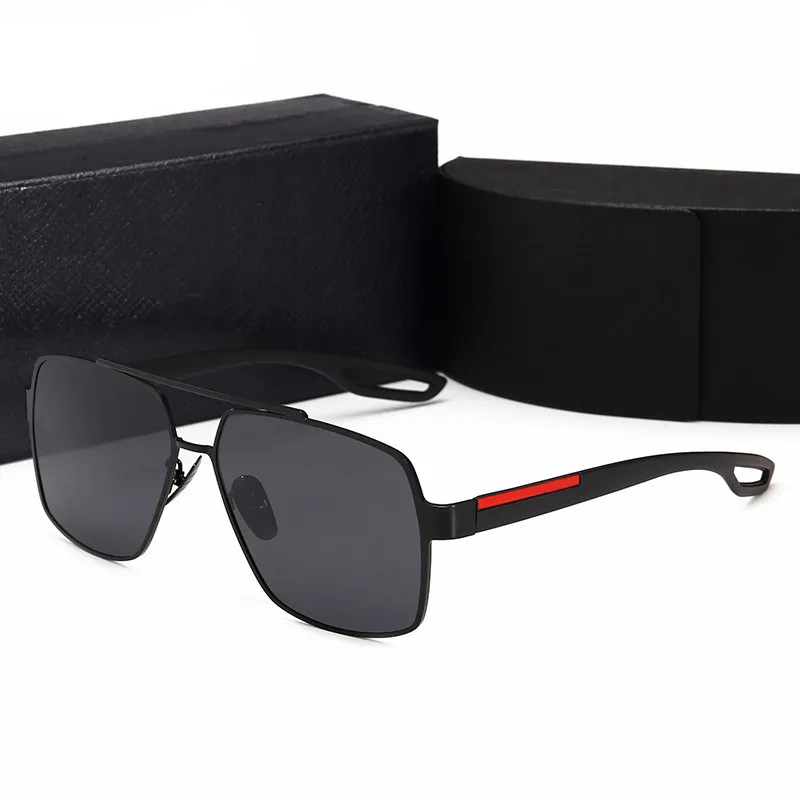 2022 Man Designer Sunglasses Women Luxury Sun Glasses Plated Square Frame Brand Retro Polarized Fashion Goggle Highly Quality 17 c260E