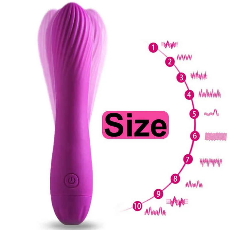 Nxy Vibratori Dildo in silicone Punto G Vagina Vibratore clitorideo Stimolatore Massaggiatore Masturbatore Impermeabile Ricaricabile Prodotti adulti femminili 220509