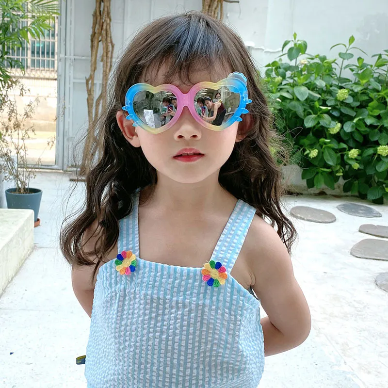 Children Cute Gradient Colors Cartoon Bear Cat Rabbit Sunglasses Girls Boys Outdoor Decorate UV Protection Fashion Eyewear 220705