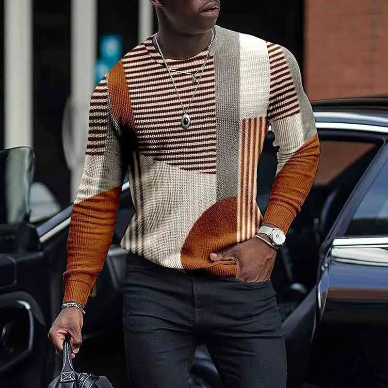 Alta qualità Nuovo stilista di marca Luxury Street Wear Maglione Breve maglione Autunno Inverno Casual Maglione Abbigliamento uomo L220730