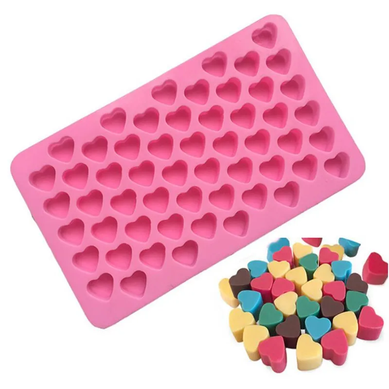 Mini coeur moule silicone bac à glaçons bricolage chocolat fondant moule 3D pâtisserie gelée biscuits cuisson gâteau décoration outils 220815