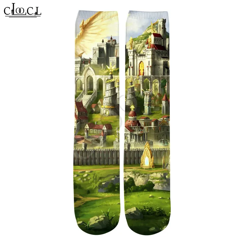 Game Heroes of Might Magic 3D Gedrukte modeheren Allmatch Harajuku Verkoop Straight Socks 220617