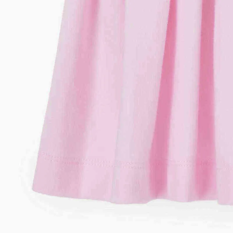 작은 Maven 여름 여자 아기 옷 드레스 꽃 자수 유아용 면화 드레스 5 년 Peter Pan Collar Kids Party Dress G220518