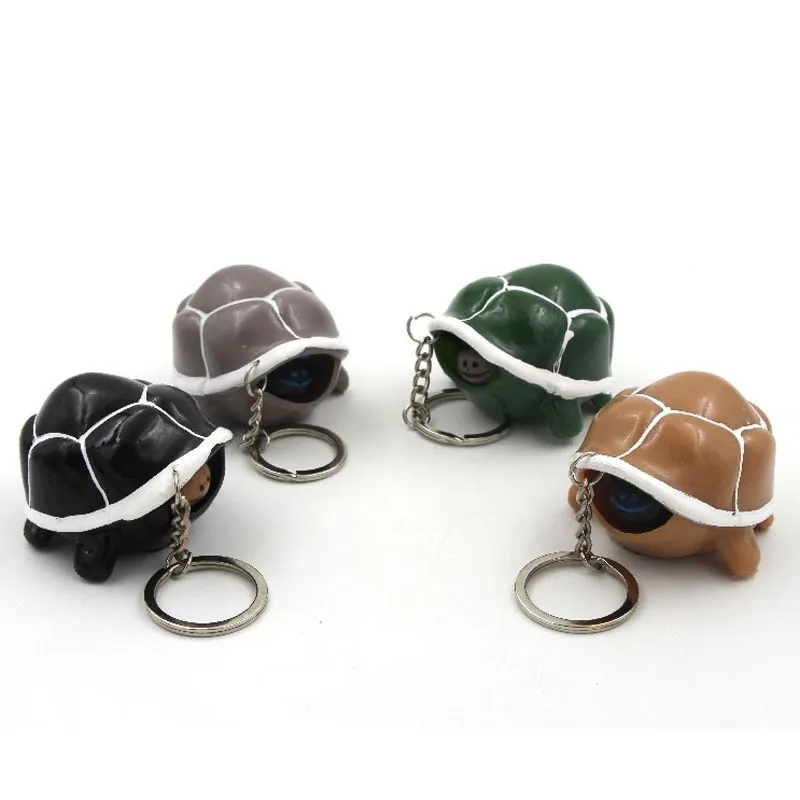 Tortoise Squeeze Toy Cute Telescopic Head Keychain Cartoon Turtle Key Chains Anti Stress s It Toys Funny Gift 2204279139085