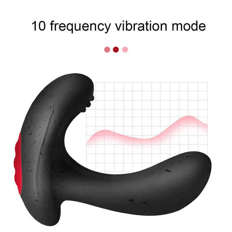 NXY Anal Toys Brinquedos infláveis ​​Vibration Plug Silicone Prostate Massage para homens vibração Buttplug Sexo adulto 220506