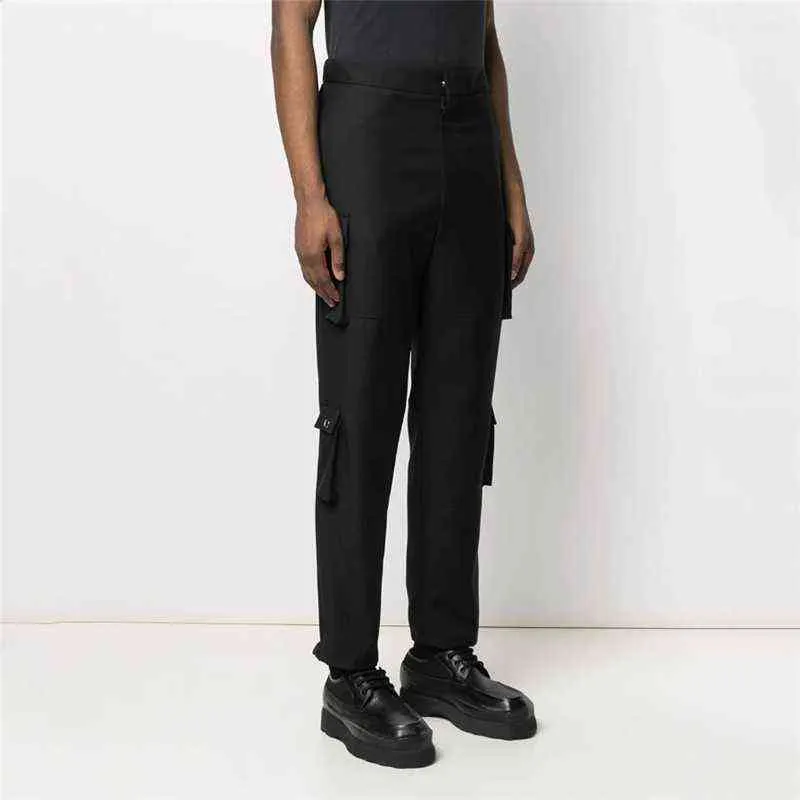 Men's Casual Pants New Youth Trend Straight Tube Handsome Pants Mouth Drawstring Loose And Versatile Overalls Popular Men's Pant L220704