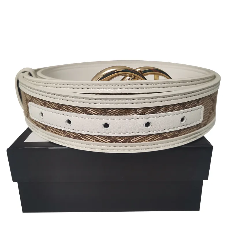 New Mens Fashion Belt Luxury Men Designers Women jeans Belts Big Gold Buckle cintura Size 90-125CM waistbands with box251E