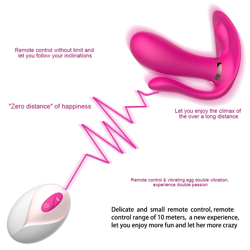 Vibromasseur gode femme à distance sans fil masseur Vaginal G Spot Clitoris Stimulation vibrateurs jouets sexy pour femmes produits