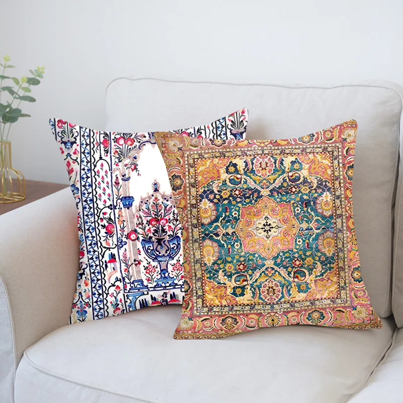 Caixa de travesseiro Caso de almofada de estilo marroquino Retro Caso de casas de cama nórdica Casa de luxo de luxo de luxo de luxo