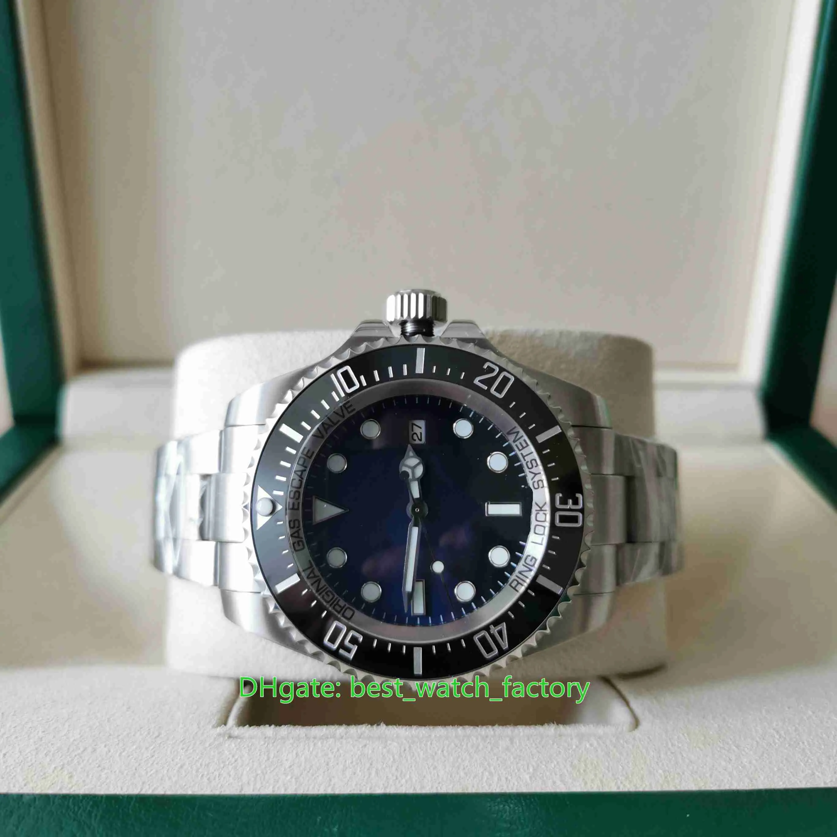 Verkopende V5-versie Horloges van topkwaliteit 44 mm Sea-Dweller 116660 D-Blauwe keramische saffier Azië 2813 Beweging Mechanisch Automatisch 236d