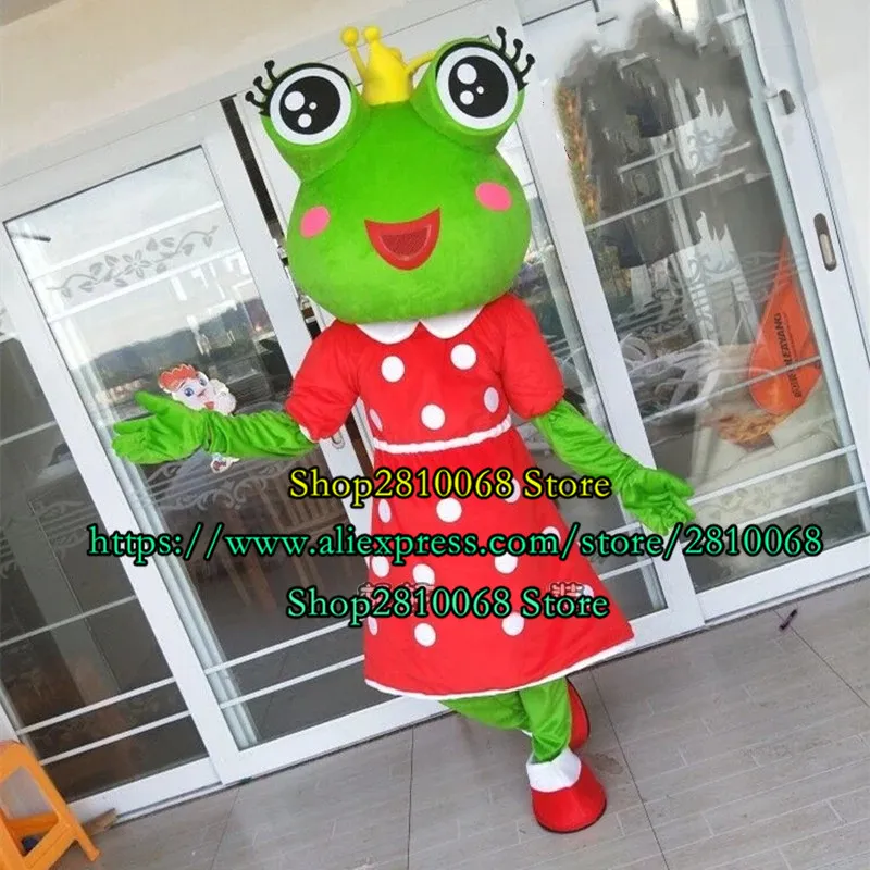 Талисман кукла костюм фабрика Directssales лягушка талисман костюм мультфильм аниме день рождения вечеринка модное платье мяч взрослый размер рождественский подарок 1185
