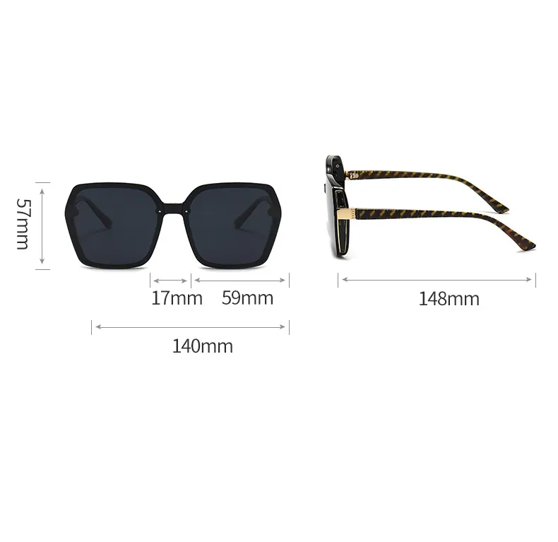 Женские поляризованные солнцезащитные очки большого размера, модные солнцезащитные очки для вождения и отдыха, мужские дизайнерские солнцезащитные очки с оригинальной коробкой