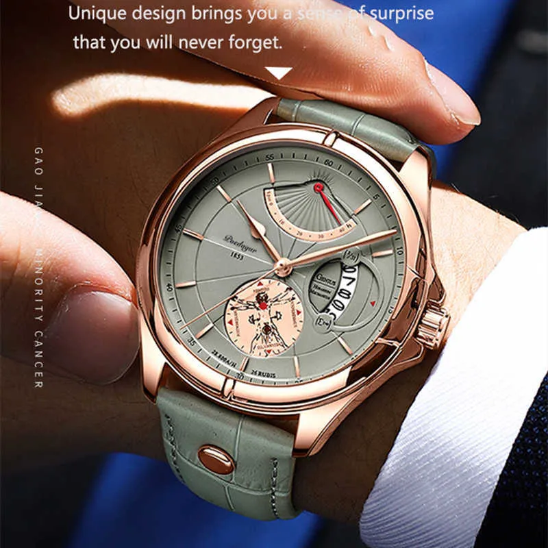 2022 mode datum kvartsmän tittar på toppmärke lyxig manlig klocka kronograf sport män handled klocka hodinky302t