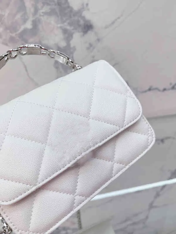 Mini kare el çantası omuz çantaları tasarımcıları lüks kadınlar crossbody klasik eğlence zinciri basit bayan cüzdan 220718