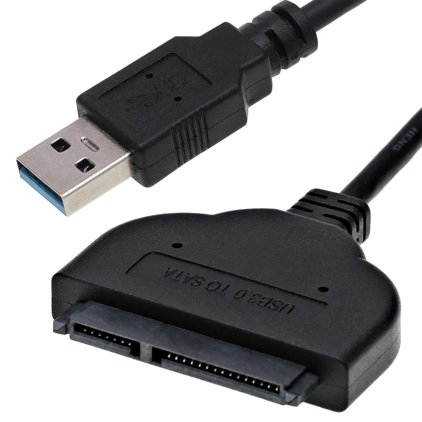 2.5 inç HDD SSD sabit sürücü konektör kablosu için USB 3.0 - SATA adaptör dönüştürücü kabloları