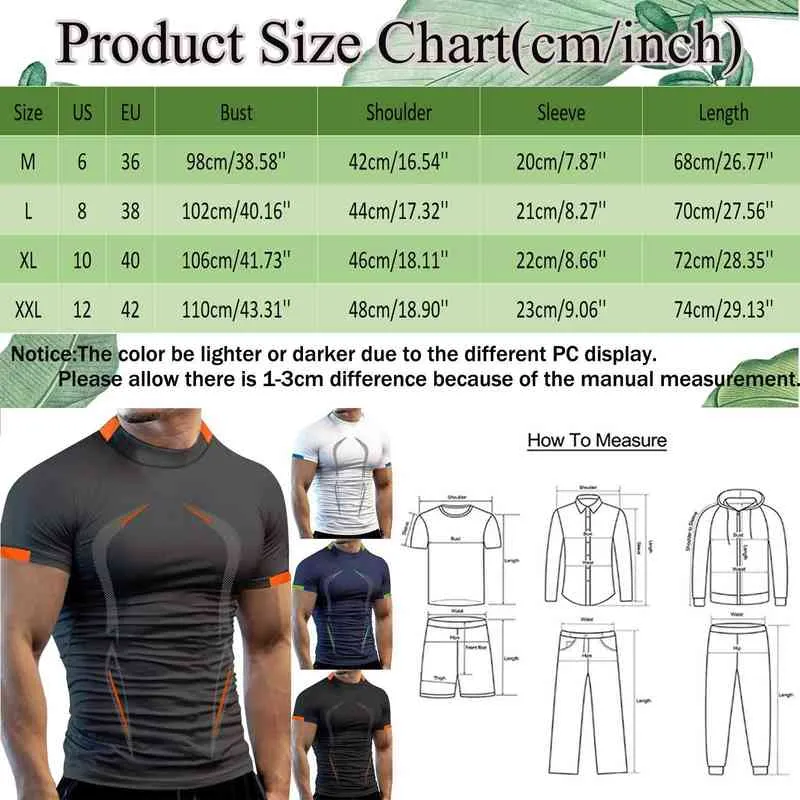 Short Sleeve Breathable Sport T Shirt Men 3d Compression O Neck Quick Dry Men's Running Tight-Fitting Tshirt Fitness Gym Top Y220426