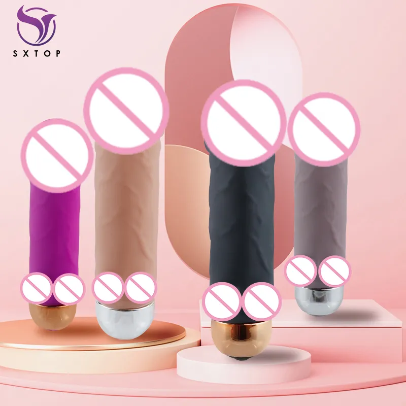 Approvisionnement d'usine Mini gode balle forme réaliste vibrateur Clitoris mamelon Stimulation adulte sexy jouets pour femme