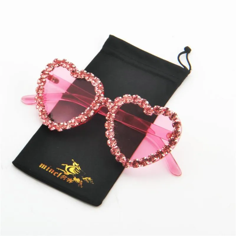 Okulary przeciwsłoneczne żeńskie luksusowe designerskie designerki eleganckie różowe okrągłe kobiety kryształowe odcienie modowe modne modne 2022 NX277H