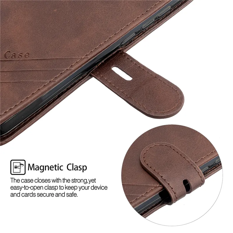 Flip Wallet Fodral för Xiaomi RedMi K30 Pro Not 8 7 6 5 8A 7A 6A 5A A1 A2 A3 CC9 PRO 10PRO Artificiell Cowhide LLEather CASE