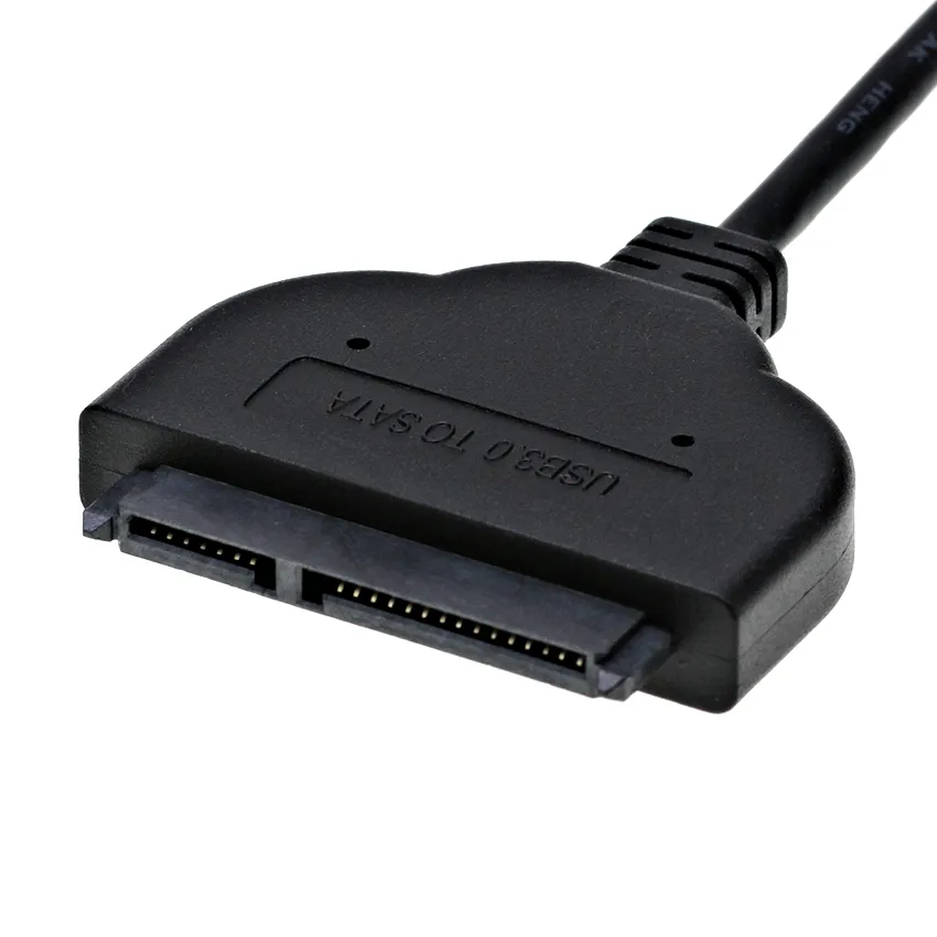 USB SATA -kablar USB3.0 till SATA -adapter Datorkabelanslutningar Stöd 2,5 tum SSD HDD -hårddiskdisk