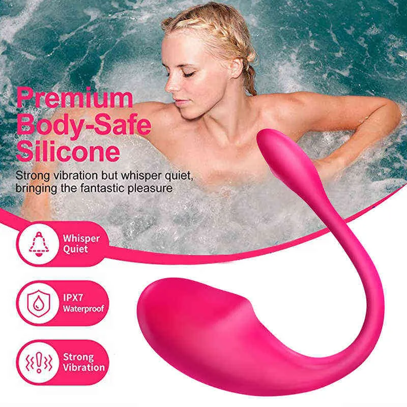 NXY Bluetooth Sexleksaker Vibrator för Kvinnor Trådlös app Fjärrkontroll Vibrator Använd Panties Vibratory Toy för Par Sex Shop 220411