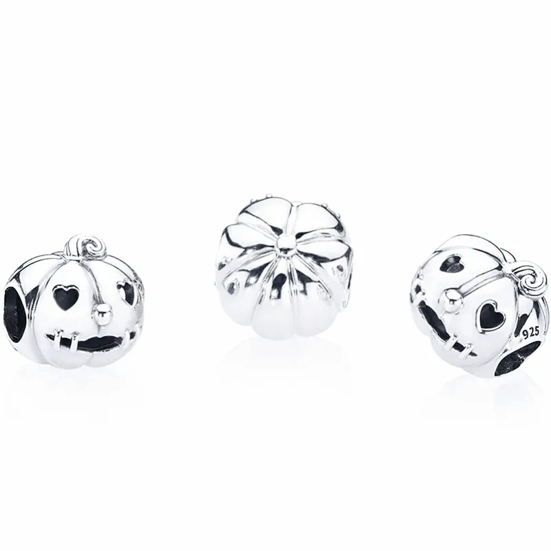 SWEET PUMPKIN pandora charms for bracelet DIY Jewelry Making kits Loose Bead 925 Sterling Silver wedding party gift 797596239t