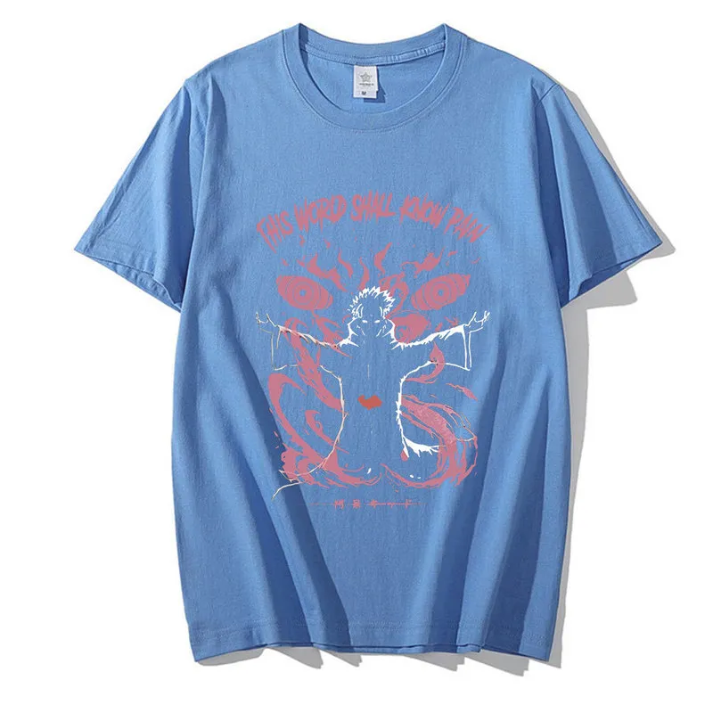 Anime Schmerzen Gedruckt T-shirts Männer Frauen Welt Shall Know Pain T Shirt Retro Harajuku Streetwear Tops Hip Hop Japan Ninja t-shirt 220610