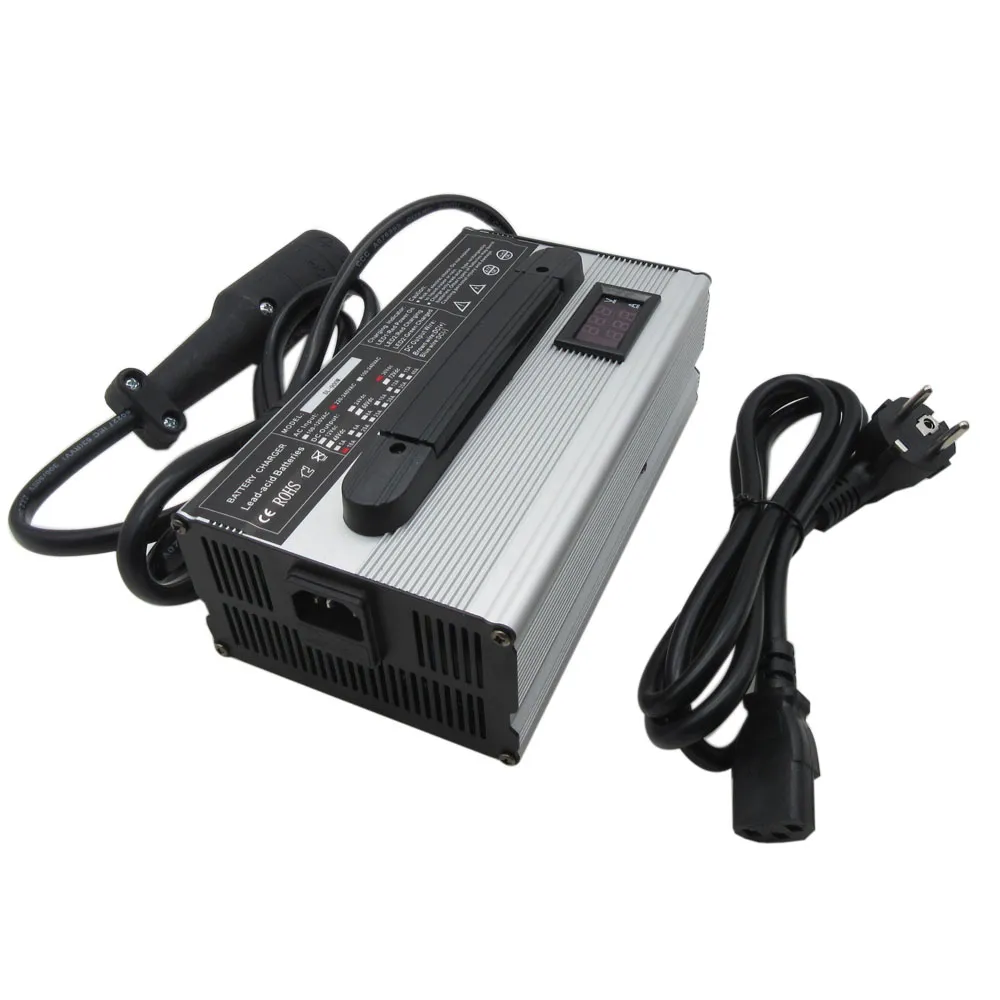 900W 48V LiFePO4 Battery Charger 584V 15A Golf Cart EZGO Electric Bike Bicycle RV Forklift Charger rxv txt Crowfoot7235348