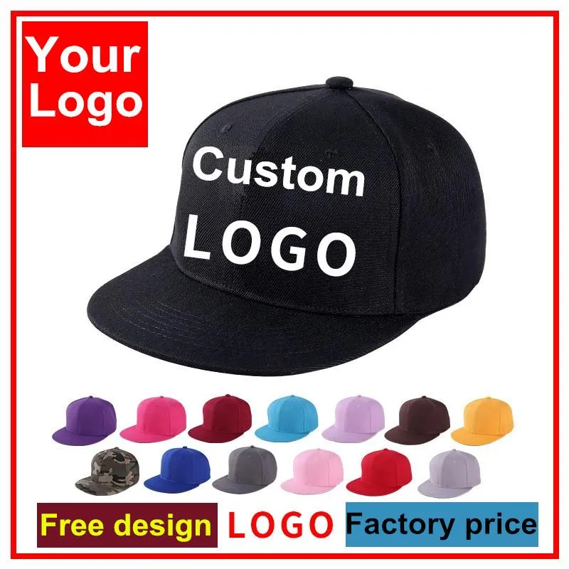 Шариковые кепки с вышивкой индивидуального логотипа, шляпы Snapback с плоскими полями для взрослых, повседневная акриловая спортивная шапка для женщин и мужчин, кепки для тенниса и рыбалки, Ball3206