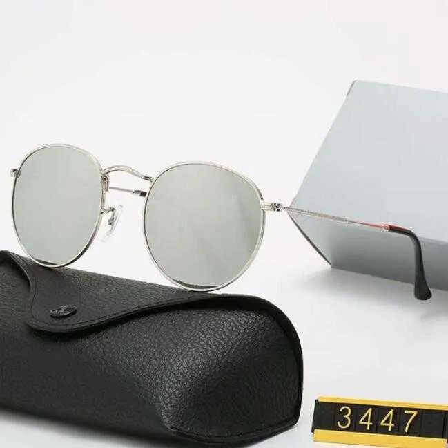 Designer Zonnebril Merk UV400 Brillen Metalen Gouden Frame Zonnebril Mannen Vrouwen Spiegel Zonnebril Polaroid Glazen Lens Met Box238o