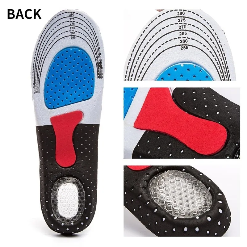 Unisex silikonowe wkładki ortotyczne wsparcie dla butów sportowych wkładki żelowe wkładki do poduszki do pieszych wędrówek
