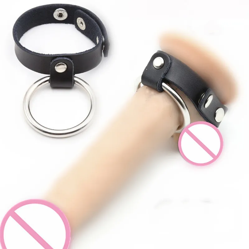 Кожаные кольцевые жгуты рукава рукава мошонки для яичков сексуальные игрушки для мужчин для взрослых игр с регулируемым jj bondage sterbe penis