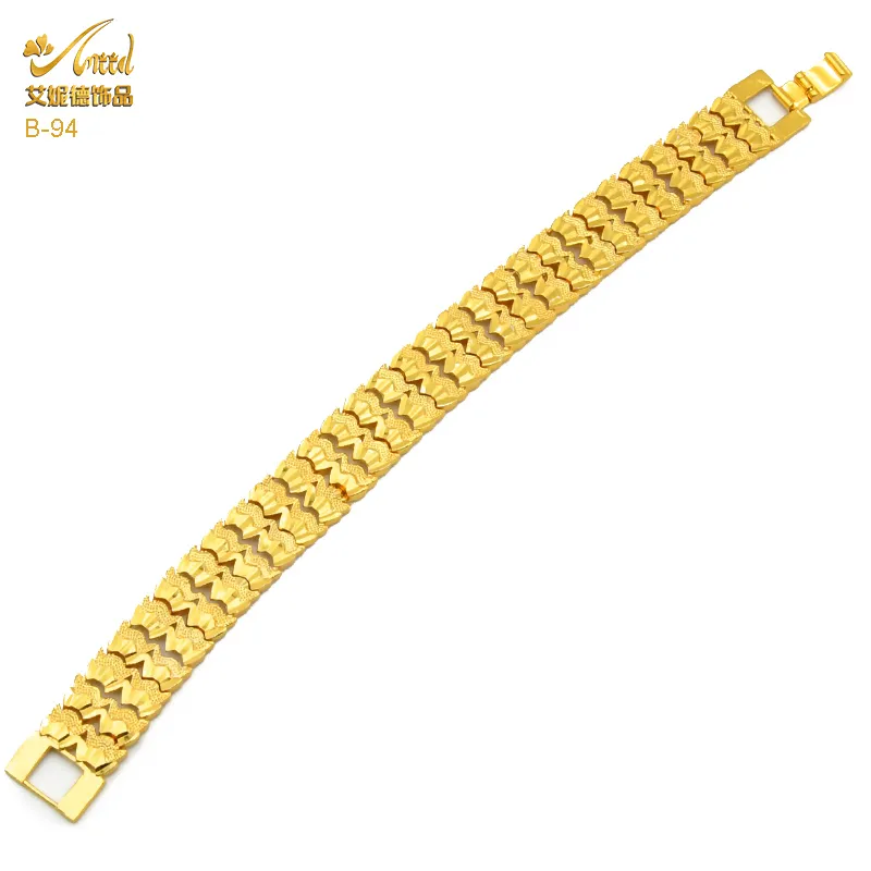 Модный покрытый 24 -километровый золотой многократный панк -браслет бордюр кубинская цепь золотая пара браслетов браслета для мужчин Женские украшения подарки 220726