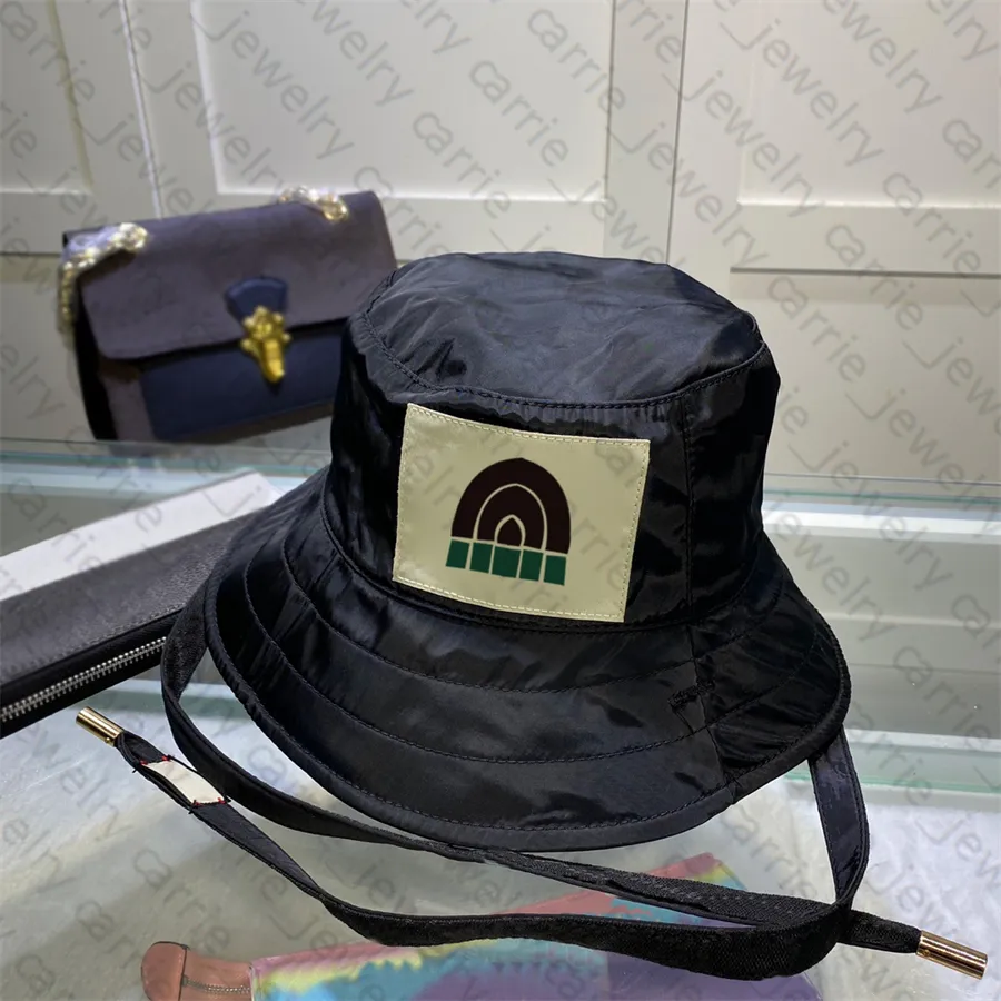 Chapeau de seau de mode chapeaux de créateurs réversible chapeau de plage lettre casquette Design pour homme femme noir et marron Top Quality277D