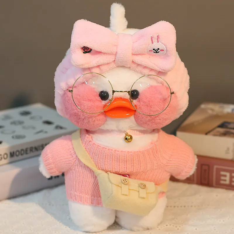 30cm Dolgulu Kawaii Kore Netred Hyaluronik Küçük Sarı Ördek Bebek Lalafanfan Yumuşak Peluş Oyuncaklar Ducks Doğum Günü Hediyesi 2206173803670