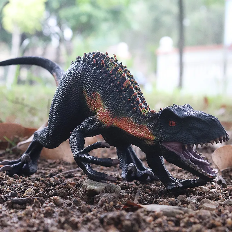Jurassic Indominus Rex Velociraptor Action Figures Savage Tyrannosaurus Dinosaur World Animali Modello Collezione PVC Kid Toy 220815