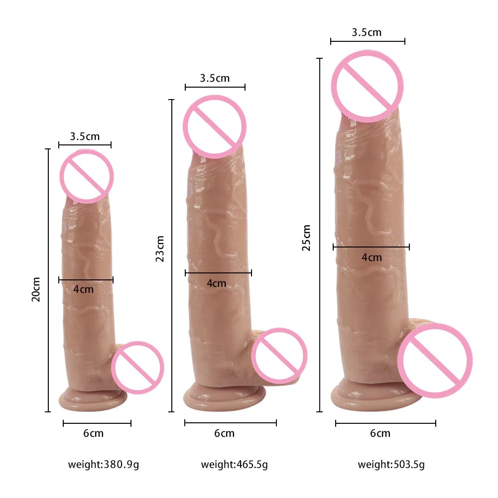 Big Size Pink Glans Realistic Penis Safe Silicone Soft Dildo Fidget Sexy Toys Shop for Women Women Adults 18 Masturbators