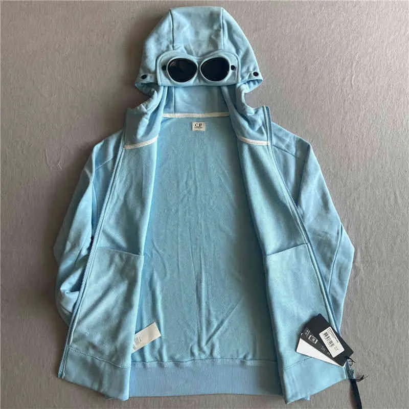 High Quality Cp Hooded Sweater Outdoor Sweatshirt Sports Zipper Cardigan Nylon Waterproof Coat Functional Wind Men's Clothing Ins New