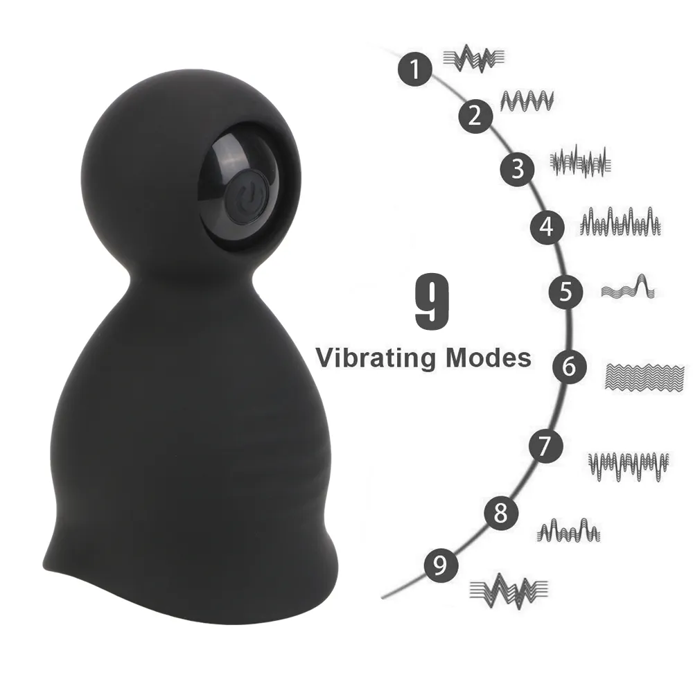 OLO 9 Modes Glans Vibrator Delayed Ejaculation Cock Trainer Ring Cockring Penis Massager sexy Toys for Men Male Masturbation