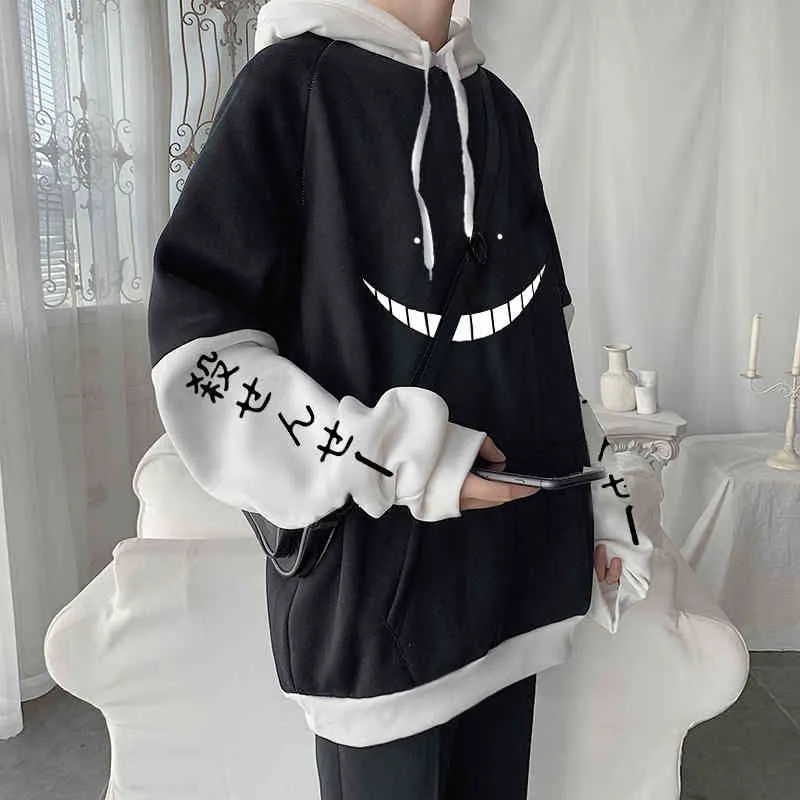 Korosensei Hoodies Anime Assassination Classroom Sweatshirt Men Winter Harajuku Streetwear Gotische Vrouwen Kleding Oversized hoodie