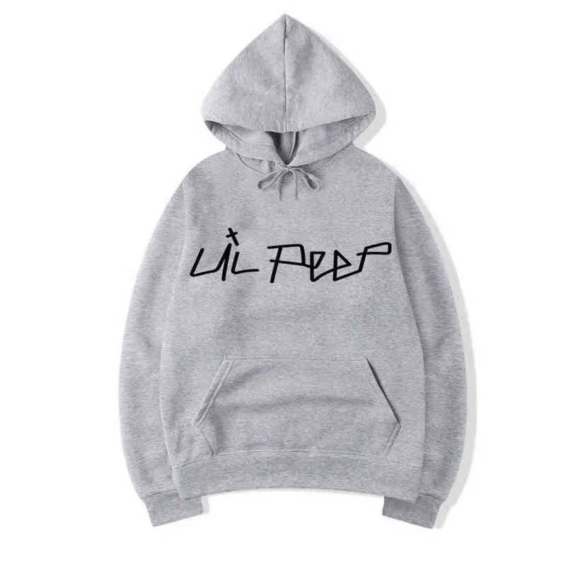 Nowy Hip Hop Lil Peep Bluzy Mężczyźni Kobiety HARAJUKU PLUEC Bluza plus size Spring Autumn Winter Streetwear Sudadera Hombre L220704