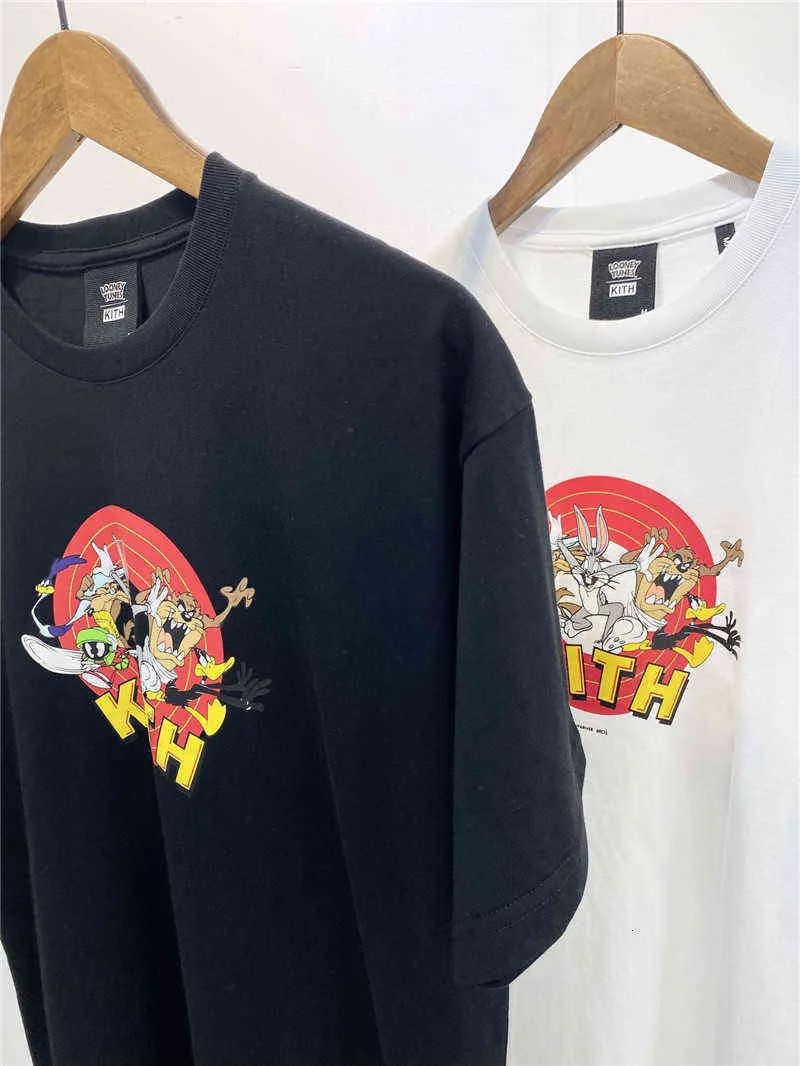 Kleidung Herren T-Shirts Kith Cartot Shirtson Männer Zahlreiche Frauen Anime Tiere Print T Kurzarm