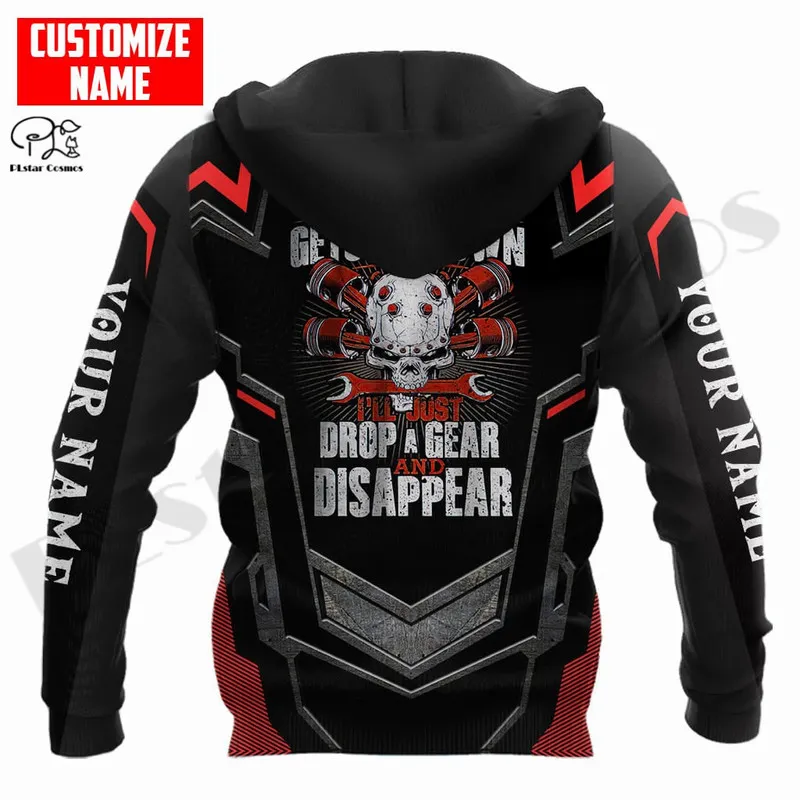 Plstar Cosmos 3dprinted Est Mekanik Kafatası Özel Adı İş Benzersiz Hrajuku Sokak Giyim UNISEX RASID HOODIES ZIP SURSHIRT A 1 220714GX