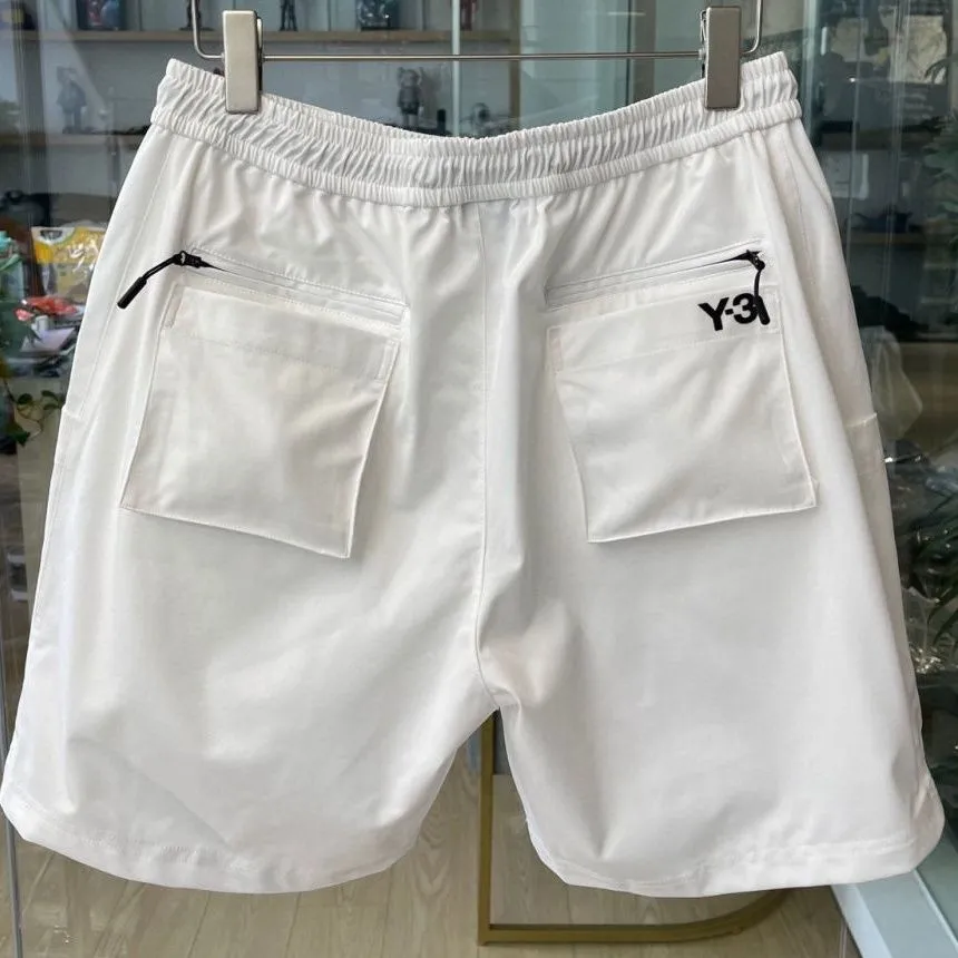 Men shorts 22SS Summer y3 Letter Printed Cotton Casual Functional Shorts with Multi pockets black and white6796735