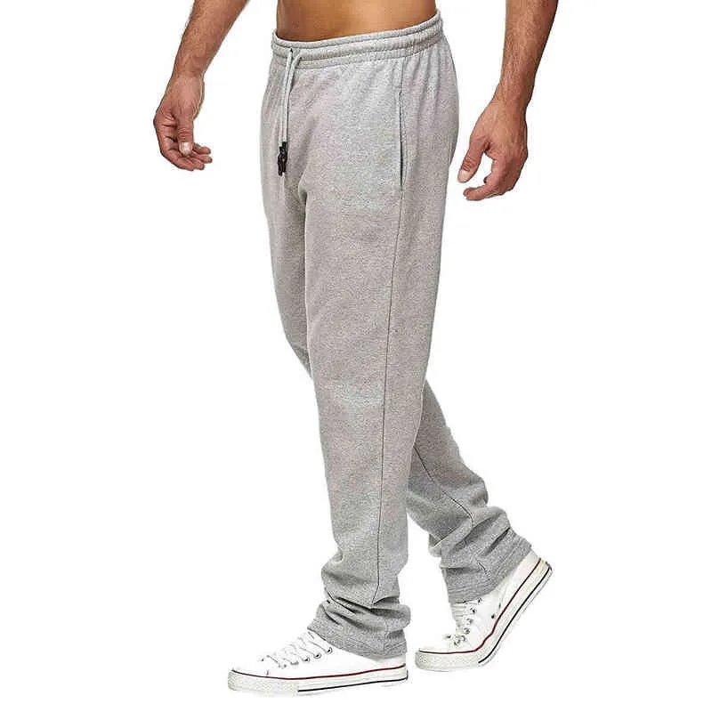 Män sport Sweatpants Autumn Winter Warm Fleece Leggings Drawstring Pants for Running Fitness Gym Casual Men Clothing Trousers G220713