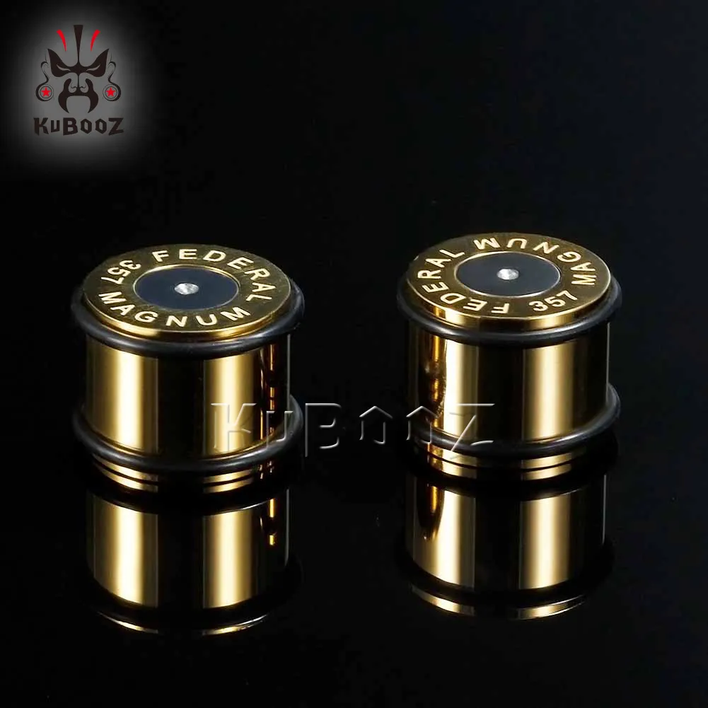 KUBOOZ Rvs Solid Bullet Vorm Oordoppen Tunnels Piercing Lichaam Sieraden Brancards Hele 6mm tot 25mm 287m