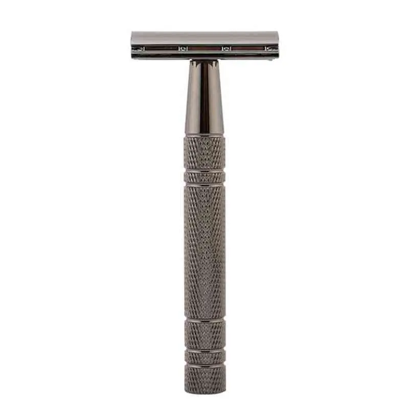 NXY Double Edge Safety Razor Vintage Metal Single Blade Razor Classic Wet Shaving Manual Shavers Passar Standard Razor Blades 2204144661890