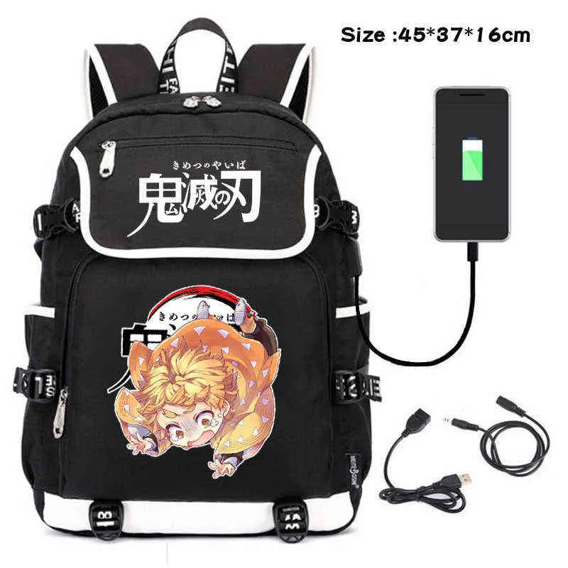 Anime Rucksack Reise Rucksäcke Cosplay Eren Tasche Cartoon Casual Leinwand Outdoor Jugendliche Schultasche Schultern Taschen für Mädchen Junge AA220316